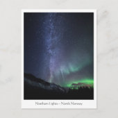 Milky Way Northern Lights Briefkaart (Voorkant)