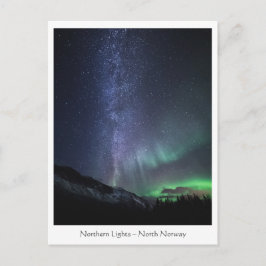 Milky Way Northern Lights Briefkaart