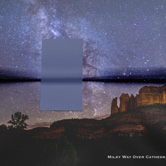 Milky Way Over Cathedral Rock, Arizona Decoupage Tissuepapier
