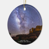 Milky Way Over Cathedral Rock, Arizona Kerstmis Keramisch Ornament (Links)