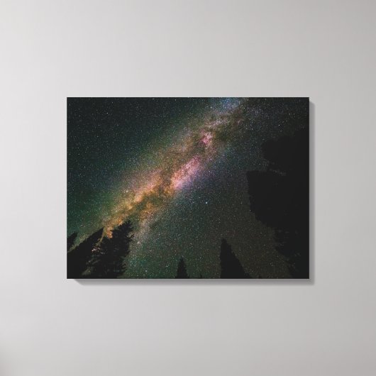 Milky Way Over Lizard Head Pass Canvas Afdruk (Voorkant)