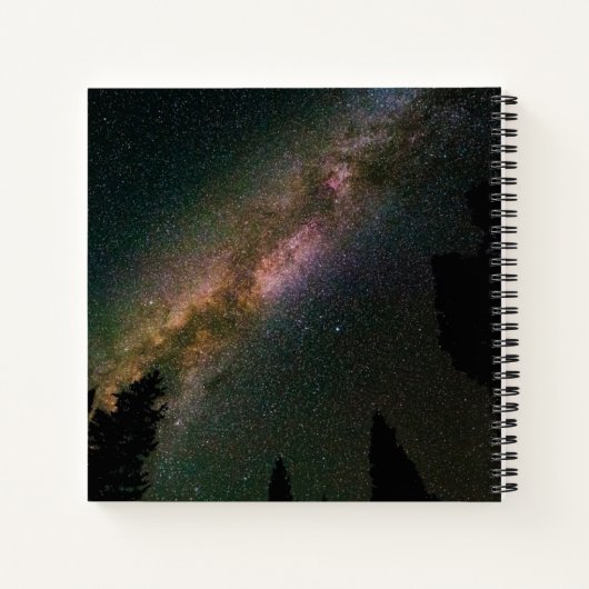 Milky Way Over Lizard Head Pass Notitieboek (Achterkant)