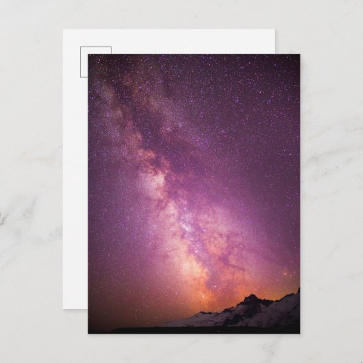 Milky Way | Over the Shoulder of Mt. Rainier Briefkaart (Voorkant / Achterkant)