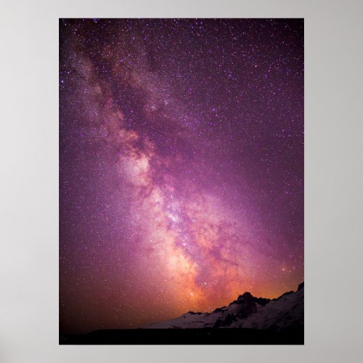 Milky Way | Over the Shoulder of Mt. Rainier Poster (Voorkant)