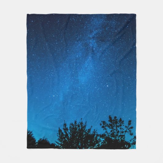 Milky way starry sky sky star fleece deken (Voorkant)