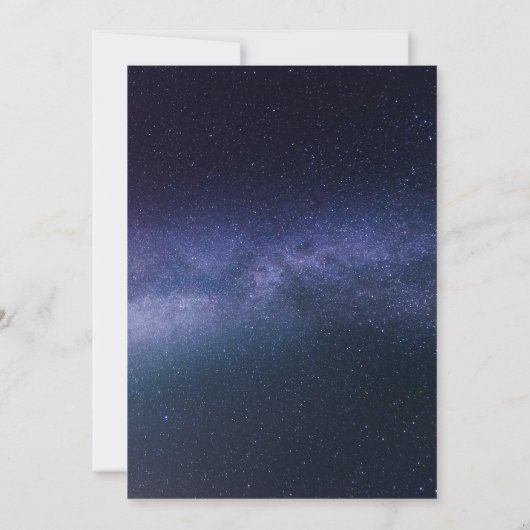 Milky Way Stars Galaxy Elegant Wedding Save Save The Date (Achterkant)