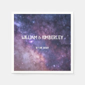 Milky Way Stars Sky Galaxy Elegant Wedding Servet (Voorkant)