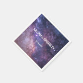 Milky Way Stars Sky Galaxy Elegant Wedding Servet (Hoek)