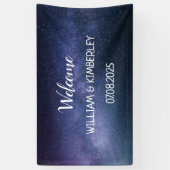 Milky Way Stars Sky Galaxy Elegant Wedding Spandoek (Verticaal)