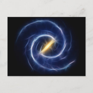 Milky Way Stars Spiral Galaxy Briefkaart