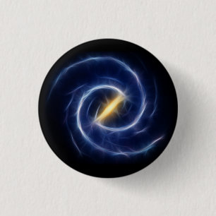 Milky Way Stars Spiral Galaxy Ronde Button 3,2 Cm