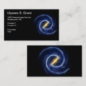 Milky Way Stars Spiral Galaxy Visitekaartje (Voorkant / Achterkant)