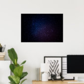 Milky Way sterren night sky Poster (Thuiskantoor)