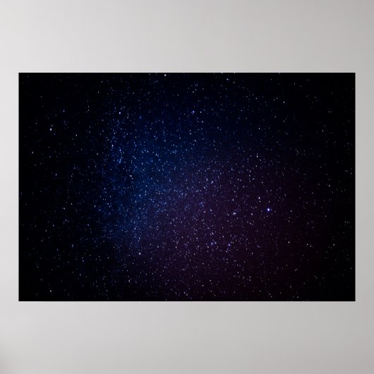 Milky Way sterren night sky Poster (Voorkant)