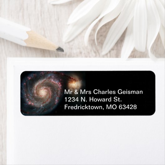 Milky Way Whirlpool Galaxy Etiket (Insitu)