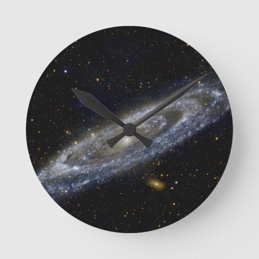 Milkyway Galaxy Art Ronde Klok (Voorkant)