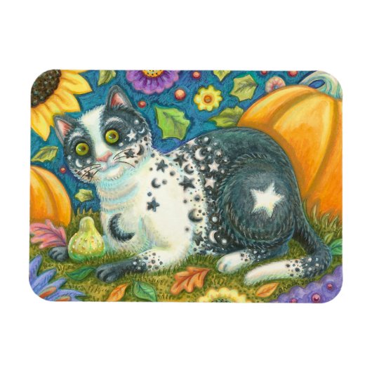 MILKYWAY HALLOWEEN MYSTICAL CAT MAGNET MAGNEET (Horizontaal)
