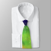 Milkyway Navy Green Nightsky, sterren Stropdas (Gebonden)