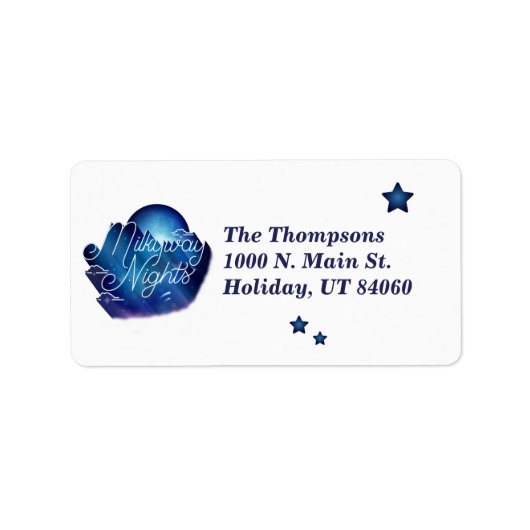 Milkyway Nights / Return Address Labels (Voorkant)