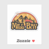 Mill Bay, Alaska Sticker (Vel)