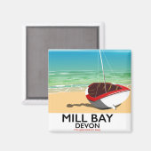 Mill Bay Devon Rail poster Magneet (Voorkant / Achterkant)