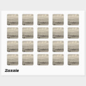 Mill Brae Ranch, Kansas Vierkante Sticker (Vel)