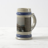 Mill bridge, middeleeuwse houten brug, Lucerne Bierpul (Voorkant rechts)