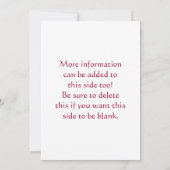 Mill City bij nachtuitnodigingen Kaart (Achterkant)