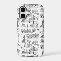 Mill City Toile (Lowell, MA) Zwart/Wit