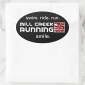 Mill Creek Club ovale Stickers (Tas)