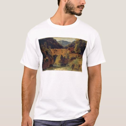 Mill in de vallei bij Amalfi, 1829 T-shirt (Voorkant)
