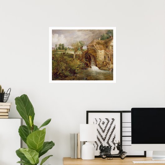 Mill in Gillingham, Dorset, 1825-26 (olie op het c Poster (Thuiskantoor)