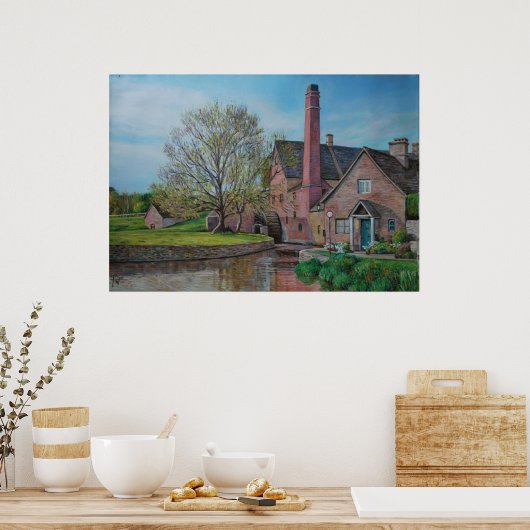 Mill in Stow op de Wereld Poster (Keuken)