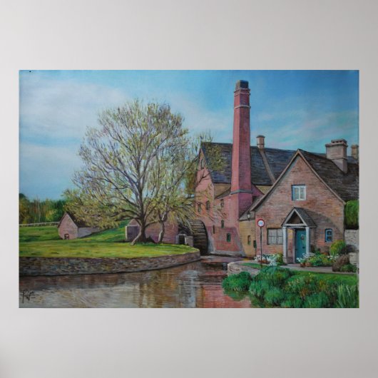 Mill in Stow op de Wereld Poster (Voorkant)