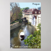 Mill op Certovka Canal, Praag. Poster (Voorkant)