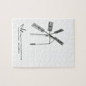 mill op witte achtergrond legpuzzel (Horizontaal)