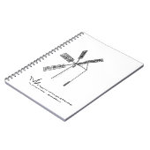 mill op witte achtergrond notitieboek (Linkerzijde)