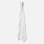 mill op witte achtergrond stropdas (Achterkant)