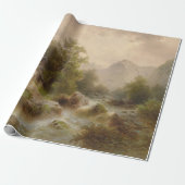 Mill over een bergstroom (door Albert Rieger) Cadeaupapier (Uitgerold)