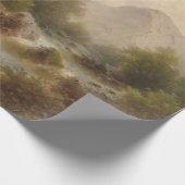 Mill over een bergstroom (door Albert Rieger) Cadeaupapier (Hoek)