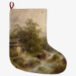 Mill over een bergstroom (door Albert Rieger) Grote Kerstsok