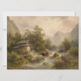 Mill over een bergstroom (door Albert Rieger) Kaart