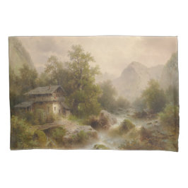 Mill over een bergstroom (door Albert Rieger) Kussensloop