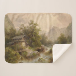 Mill over een bergstroom (door Albert Rieger) Sherpa Deken