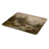 Mill over een bergstroom (door Albert Rieger) Snijplank (Hoek)