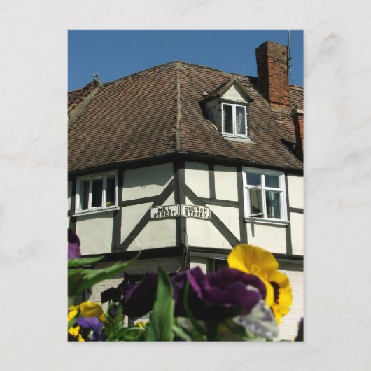 Mill Street Corner Tewkesbury Briefkaart (Voorkant)