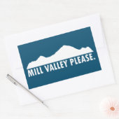 Mill Valley California alsjeblieft Rechthoekige Sticker (Envelop)