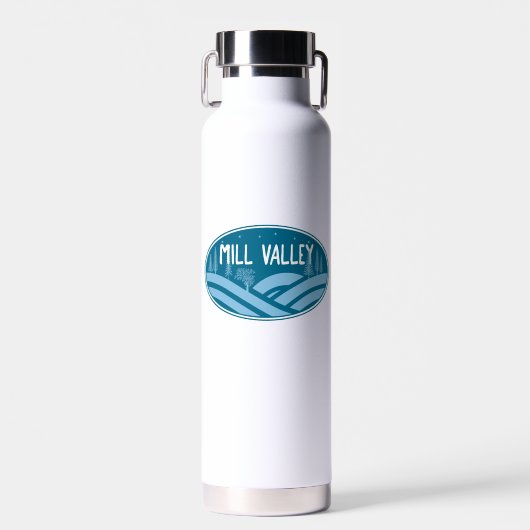 Mill Valley California Buitenleven Waterfles (Voorkant)