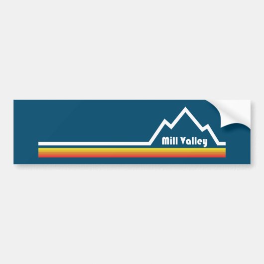 Mill Valley California Bumpersticker (Voorkant)