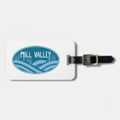 Mill Valley Californië in de buitenlucht Bagagelabel (Voorkant horizontaal)